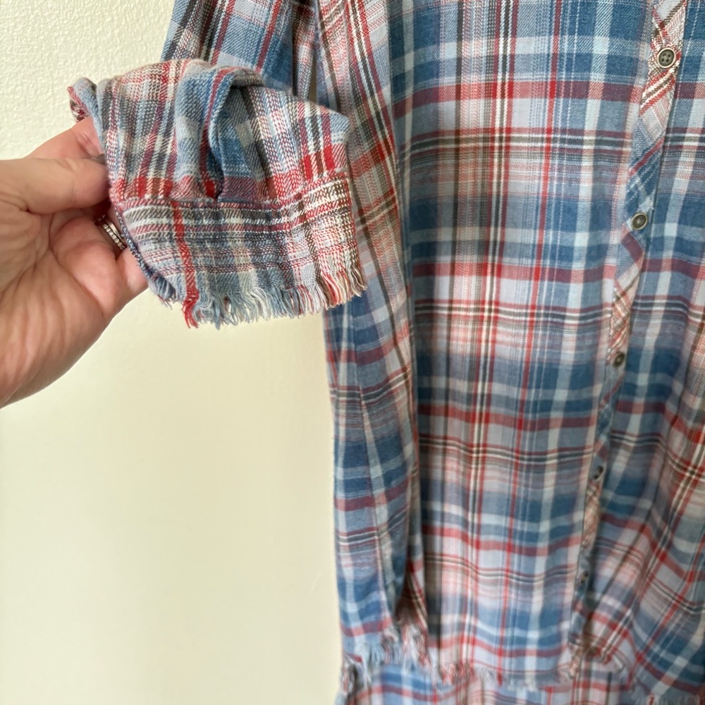 Anthropologie | Cloth & Stone Plaid Dress | - Picture 8 of 10